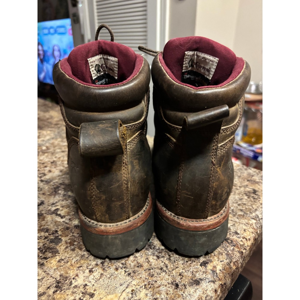 Chippewa Mens 9.5 E Waterproof Thinsulate Insulated Leather Work Boots 25203 USA - Picture 4 of 16